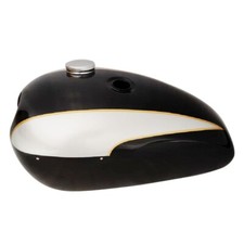 Für Triumph T140 Aubergine Schwarz & Silber Benzin Kraftstoff Benzintank