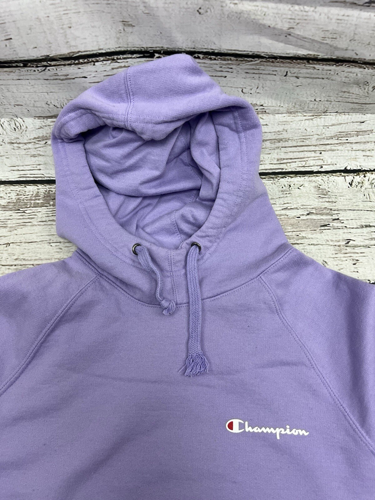 Champion Authentic Script Spell Out Solid Purple … - image 2
