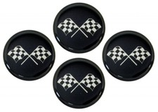 Corvette Emblem Set Wheel Cross Flag Black 2 Set Of 4 Corvette Emblem Set Wheel Cross Flag Black 2 Set Of 4