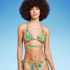Wild Fable Womens Triangle Wrap Bikini Top PID-PR2RKP S