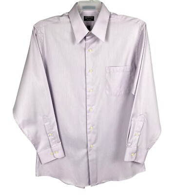 arrow fitted dress shirt Slim-Fit Spread Collar Dress Shirt in White Poplin main image 1