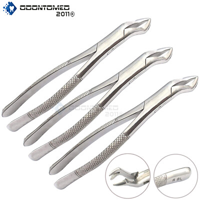 3 EXTRACTING FORCEPS #88L SURGICAL DENTAL INSTRUMENTS 
