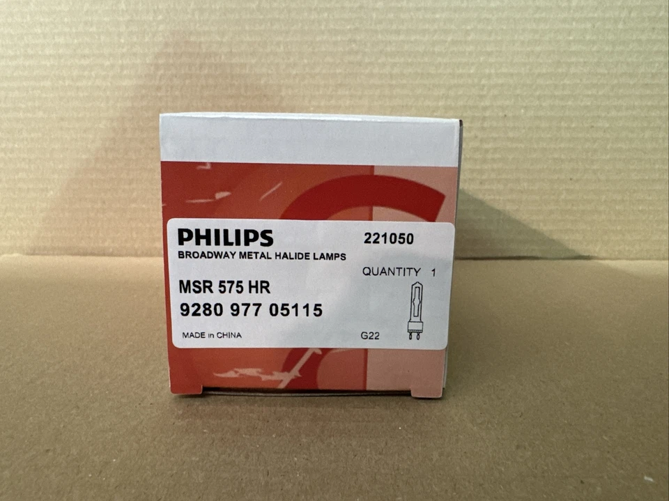 Philips Broadway Metal Halide Lamp MSR 575 HR 928097705115 G22 - Brand New - Image 2 of 3