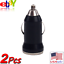 thumbnail 3  - 2x USB Car Charger Adapter f/ iPhone Samsung Lot Wholesale 5V 1A (1000mA) Black