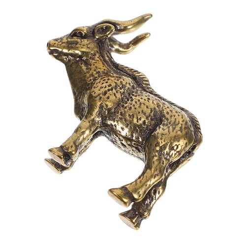 Ornamenti Di Capra Antichi Arredamento Per Animali in Ottone Statue - Photo 2/12