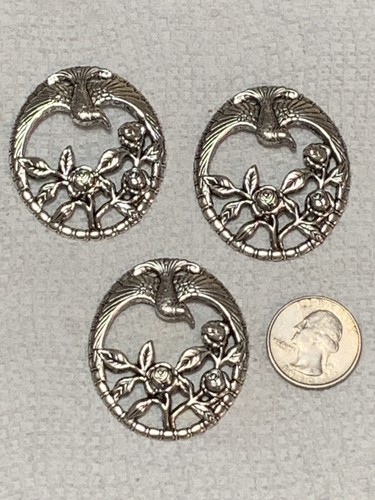 *VENDITA INVENTARIO CALDO* LOTTO DI 3 PEZZI VINTAGE TIMBRI COLIBRÌ ARGENTO 47X40MM -NOS - Foto 6 di 9