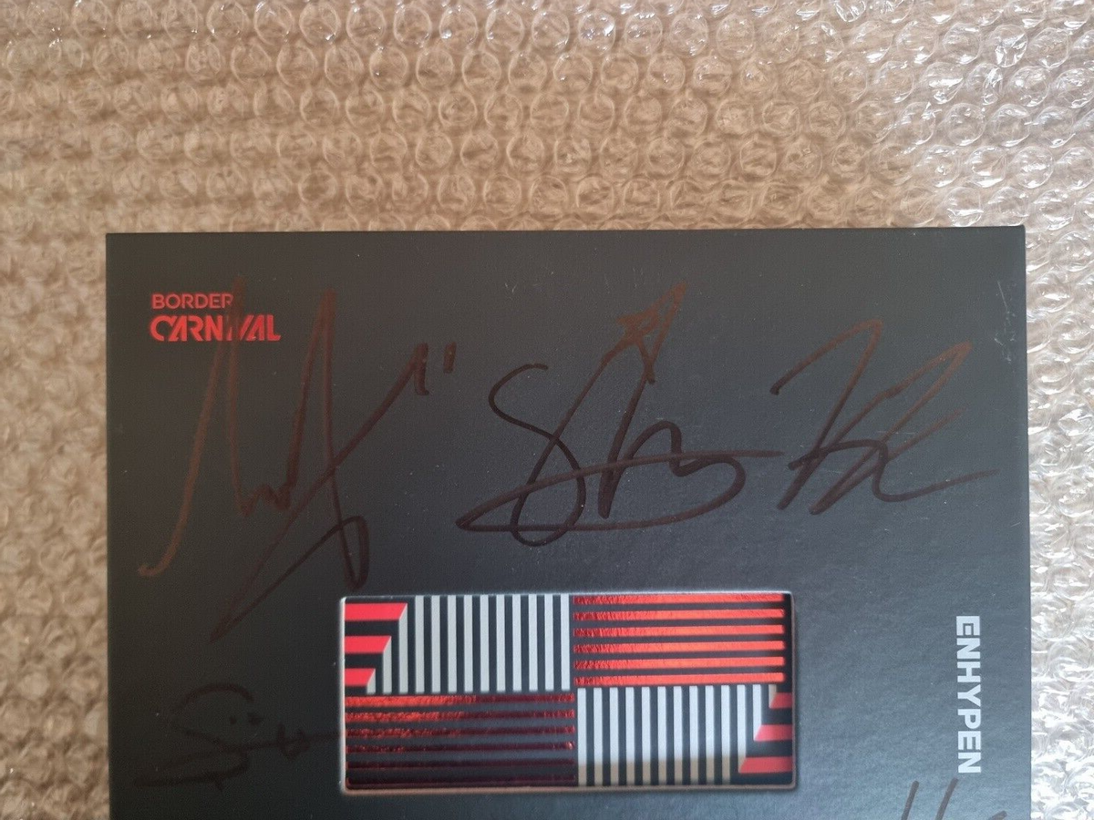Enhypen En Hypen Promo Sticker BORDER : CARNIVAL Album Autographed