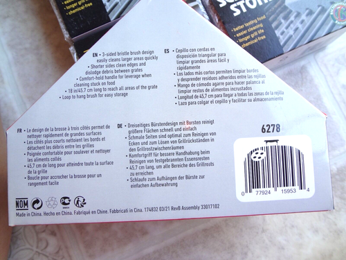 Weber 3 Sided Bristle & Bamboo Grill Brushes with 8 Scrubbin' Stones (NEW) - Picture 6 of 16