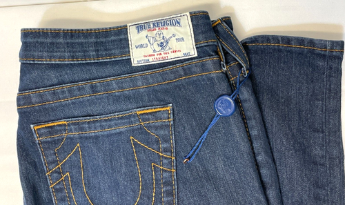 True Religion Women'ts Straight Jeans Size 34 / 34x32 RN #112790 CA #57414 NEW - Picture 5 of 14