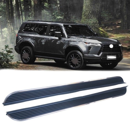 Running Board fits for Lexus GX550 2024 2025 Side Step 2PCS NerfBars Silver Edge - Picture 1 of 3