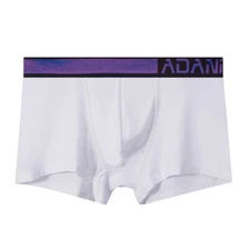 ADANNU Brand Men's Modal Boxer Briefs Underwear Laser Luminous Belt Underpants