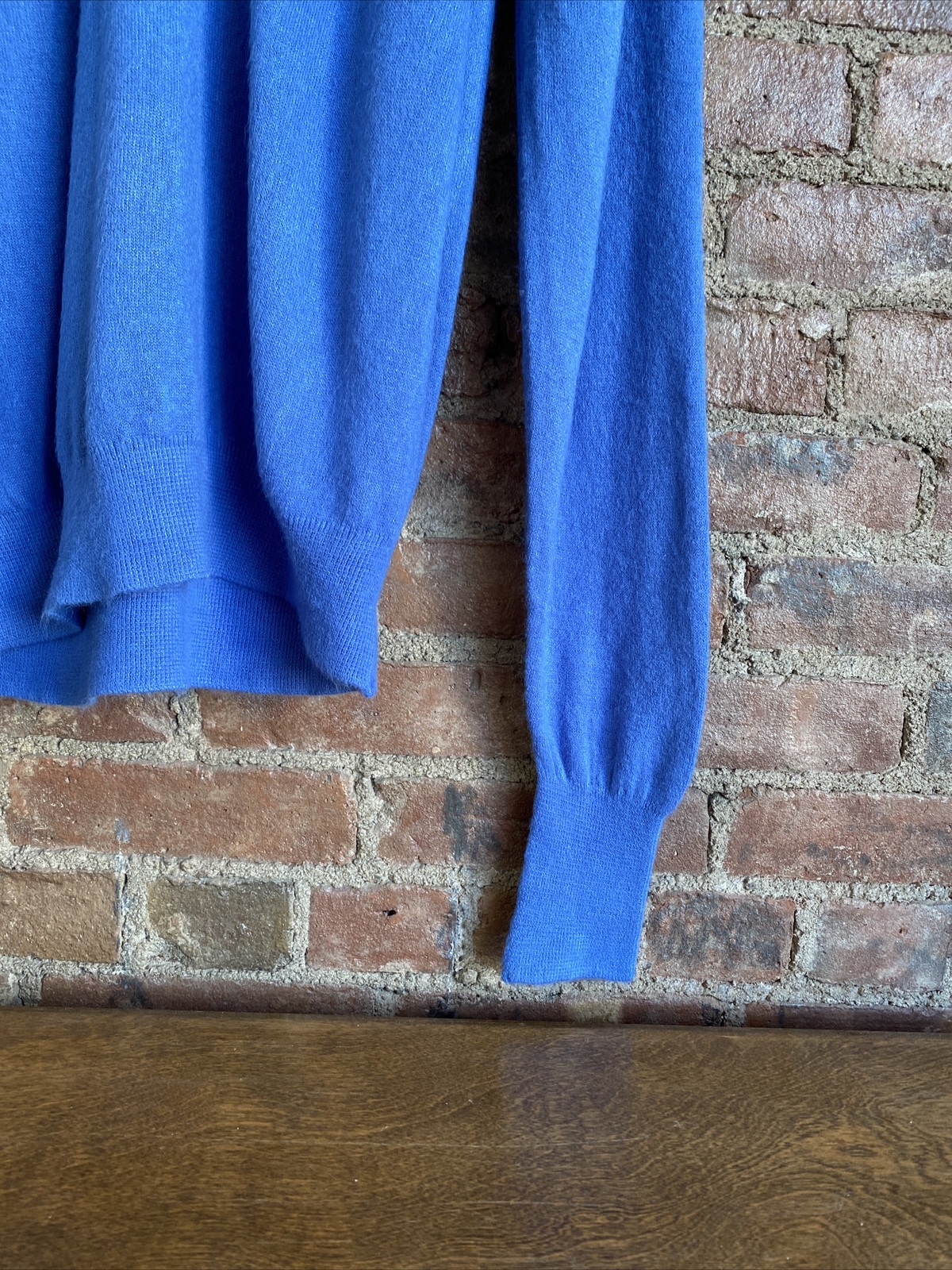 Vintage Calvin Klein Men's Sweater, Size XXL, Blue 100percent Cashmere image 6