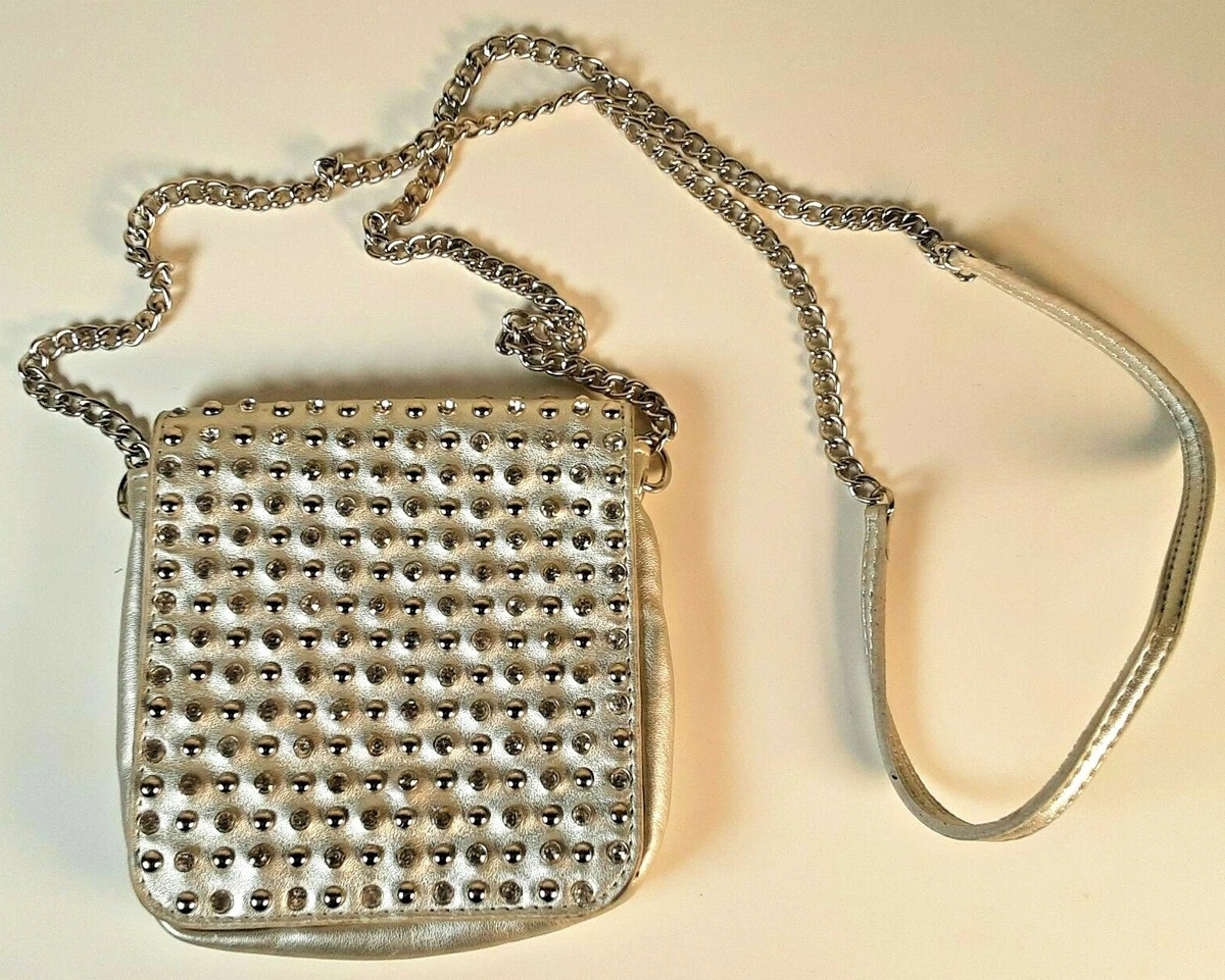 Silver beaded bag sale