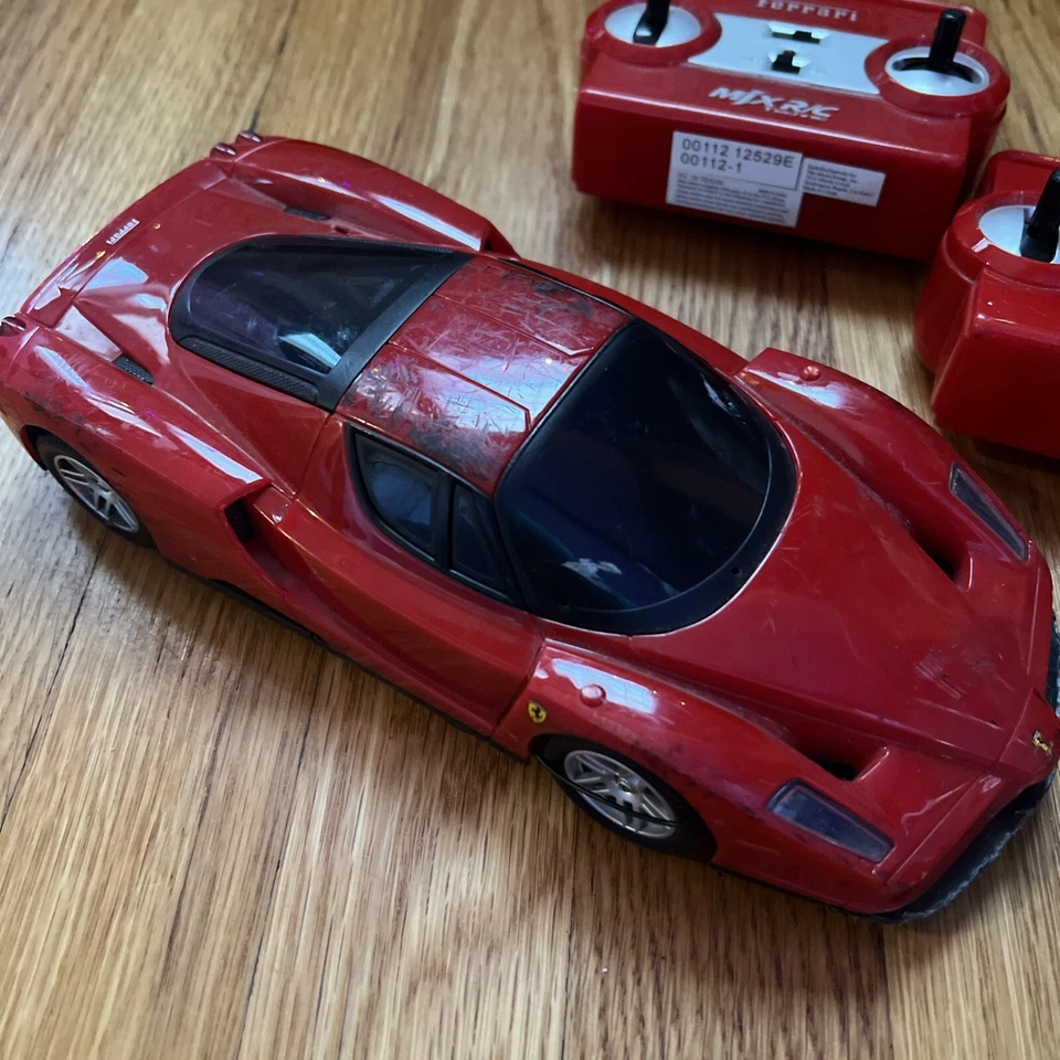 2005 Rare MJX RC Ferrari 1/20 Remote Control Car W 2 remotes  PARTS ONLY - Image 2 of 4