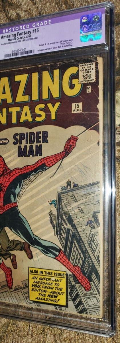 【激レア】Amazing Fantasy #15 Facsimile CGC Amazing Fantasy #15 (Facsimile Edition) Value - GoCollect