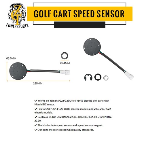 Speed Sensor for Yamaha G22 G29 Drive/Ydre Electric Golf Carts w