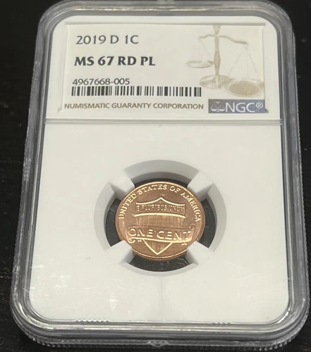 2019-D LINCOLN SHIELD CENT NGC MS-67 PL  ACTUAL COIN #H113