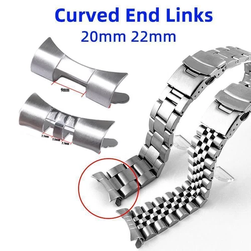 18/20/22mm Universal Stainless Steel Replacement Watch Band With Band Adjuster - Bild 4 von 26