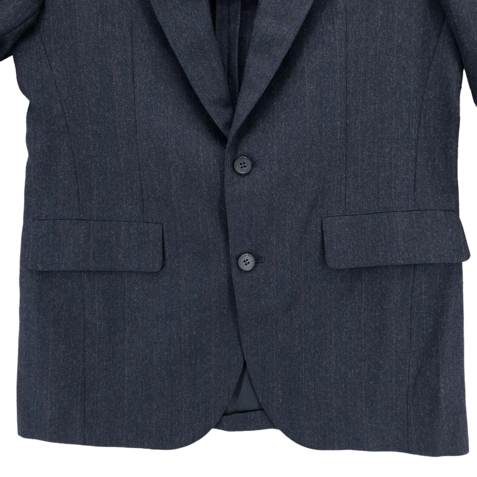 PAUL STUART Southwick  Men's Charcoal Pinstripe Wool  Blazer Size 38-40 S READ - Image 2 of 4