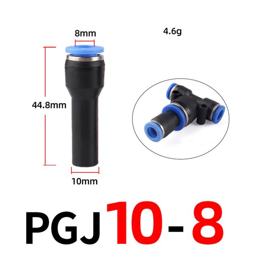 Pneumatic Push In Fitting Air Water Pipe Connectors Hydraulic Push Fit 4/6~16 mm - Picture 130 of 254