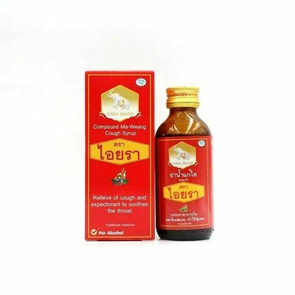 60 Cc. Thai Compound Maweang Syrup IYARA BRAND Relief Cough