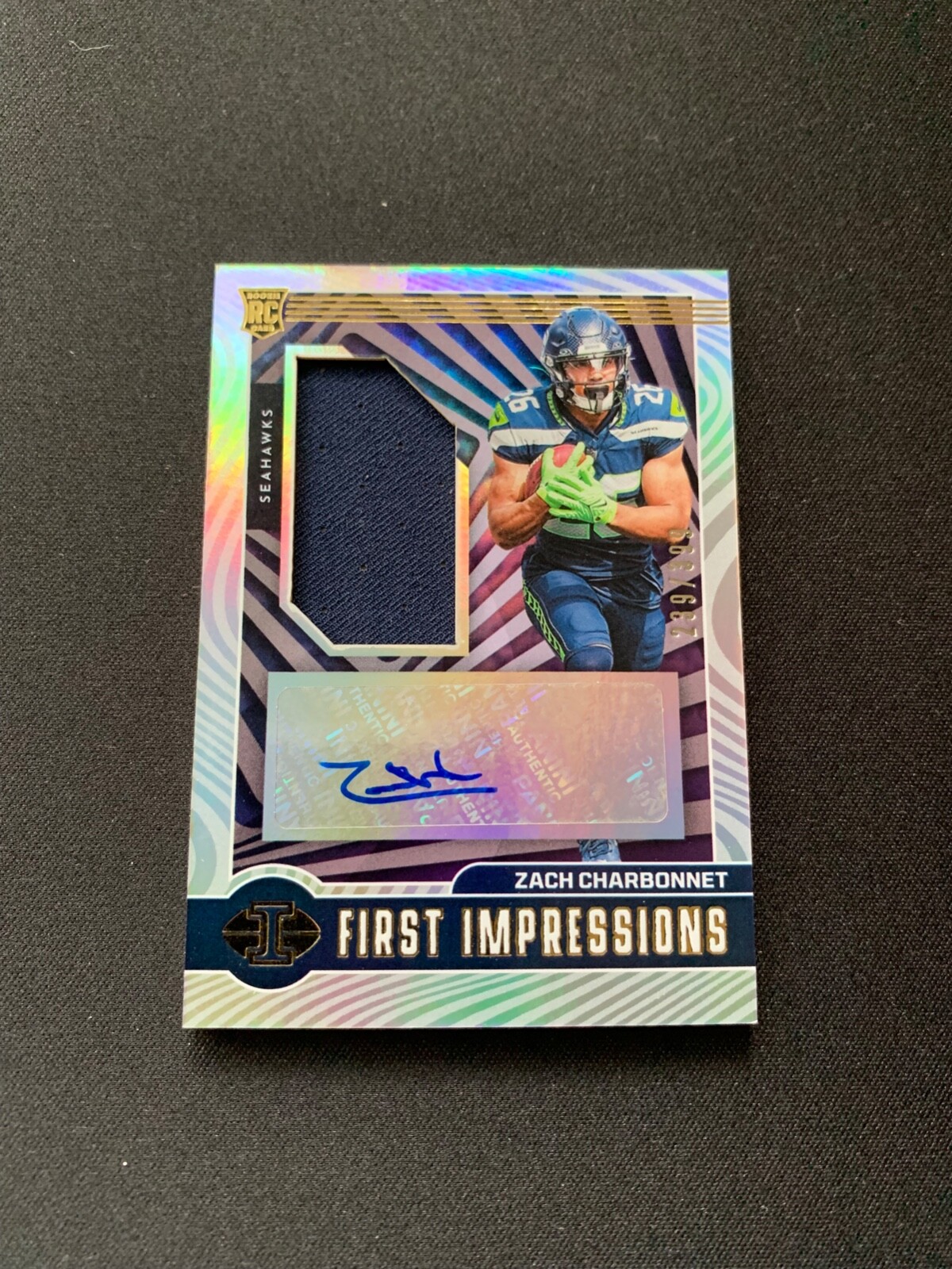 2023 Illusions Zach Charbonnet First Impressions Rookie Jersey Auto RC #/399
