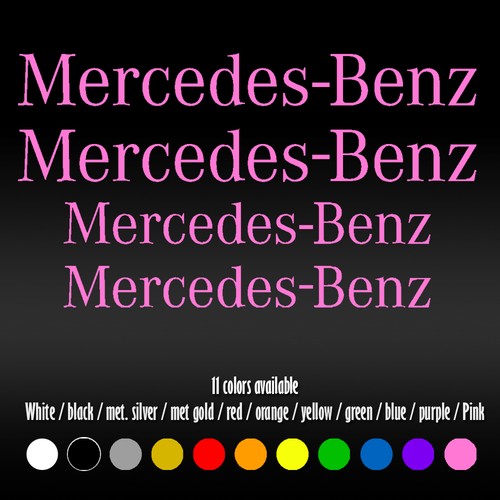 5" X 4" Straight Mercedes Benz BBK AMG High Temp Brake Vinyl Decal sticker - Picture 13 of 16