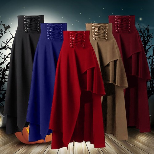 Women's Victorian Lolita Skirt Steampunk Gothic Vintage Style Skirt Midi Skirt