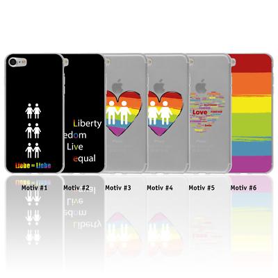 Schutzhülle Partner Motive Cover Case Silikon TPU Tasche Schale + 2 Schutzfolien