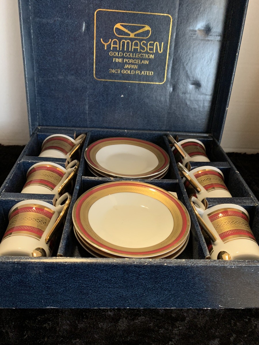新品未使用　BOX&付録付き　ＪＡ３ ＣＮＹ EP 12 YAMASEN GOLD COLLECTION FINE PORCELAIN JAPAN 24CT GOLD PLATED