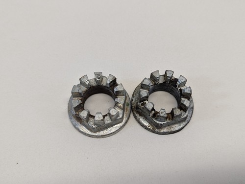 Honda Recon 250  Rear Wheel Axle Hub Castle Nut set of 2  90304-HM7-A10