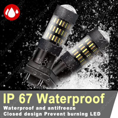 Amber/White Switchback LED Turn Signal Light Bulbs For Chevy Silverado 1500 2500