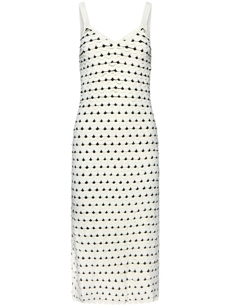 Altuzarra Cherith Polka Dot Midi Dress Ivory Spring 2023 Collection Size M  $2250 | eBay
