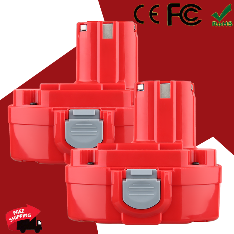 2X Battery For Makita 18V 4.8Ah 1822 1834 1823 1833 1835 PA18 Ni