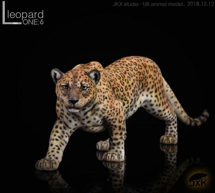 JXK 1:6 Scale Two-headed Snow Leopard Panther Animal JXK 1:6 Scale Two-headed Snow Leopard Panther Animal
