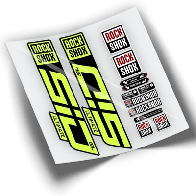 RWP-336 KOMPATIBLE AUFKLEBER ROCK SHOX SID ULTIMATE SL AUFKLEBER GABEL