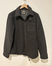 Relwen Mens Gray Wool Zip Jacket Lined Point ...