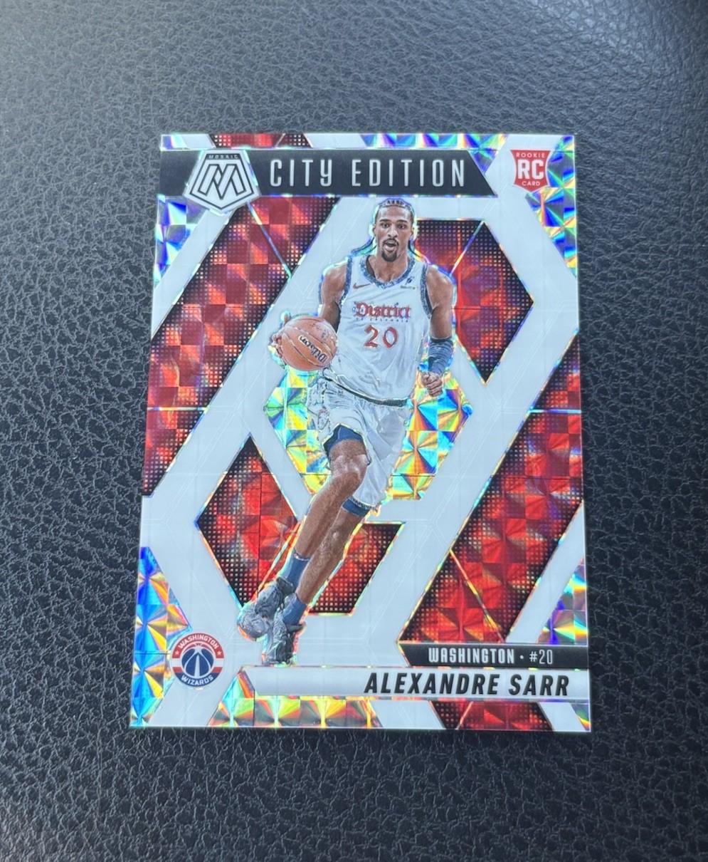 2024-25 Panini Mosaic Alexandre Sarr Rookie City Edition Prizm White /35