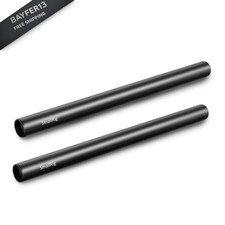 SmallRig 12 Inches 30 cm Aluminum Alloy 15mm Rod with M12 12 inches, 12"