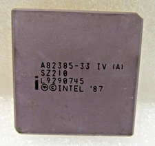 Vintage Intel A82385-33 CPU Cache Controller IV (A) - For Collectors