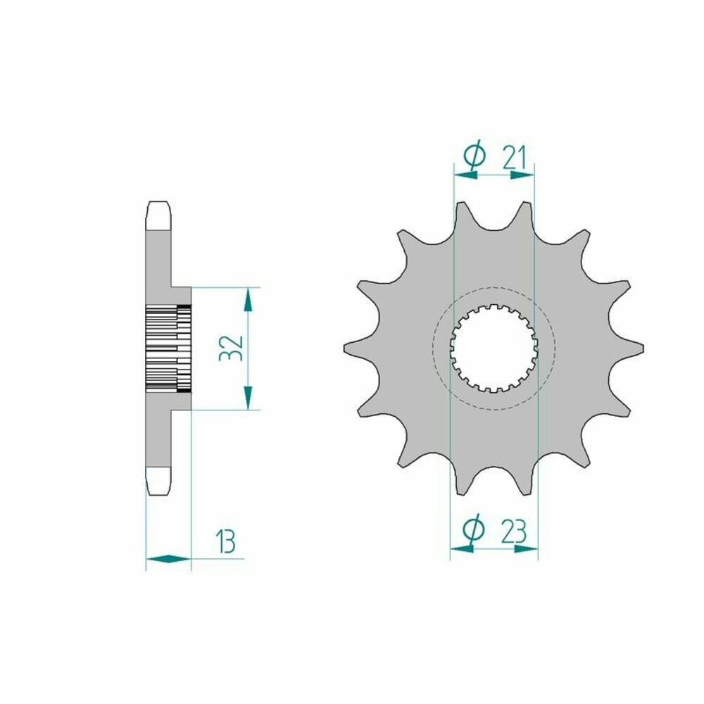 Free Shipping Afam Standard Steel Pinion 21311-Step 428 For Motorcycle Parts