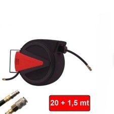 Tubo aria compressa con avvolgitubo automatico 20 + 1,5 metri