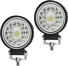 4 Inch round Led Pod - 99W Led Tractor Lights, 15000LM 6500K IP67 Waterproof Led