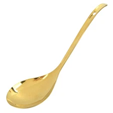 Solid Spoon Big Large Stainless Steel Kitchen Heavy Duty Metal Serving Mixing...