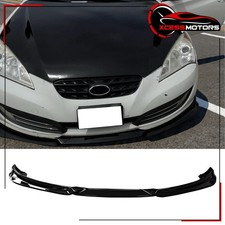 Fits 10-12 Genesis Coupe Ks Style Front Bumper Lip Chin Spoiler Pp - Gloss Black