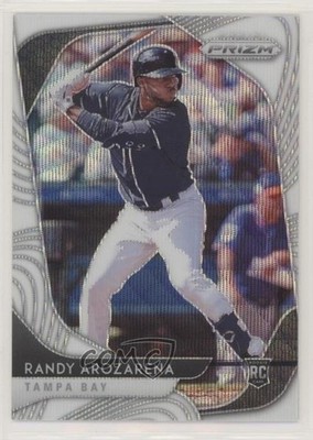 2020 Panini Prizm White Wave Prizm Randy Arozarena #53 Rookie RC v7j
