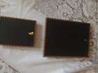 Vintage Reverse Painted Framed Bubble Glass Set 1930's — photo 4