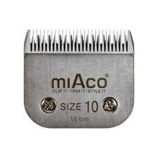Miaco Size 10 Detachable Animal Clipper Blade fits Andis AG, AGC and Oster A5