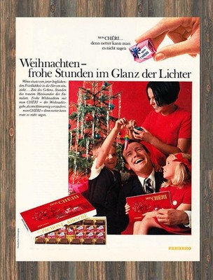 Ferrero Mon Chéri - Reklame Werbeanzeige Original-Werbung 1967 (2)