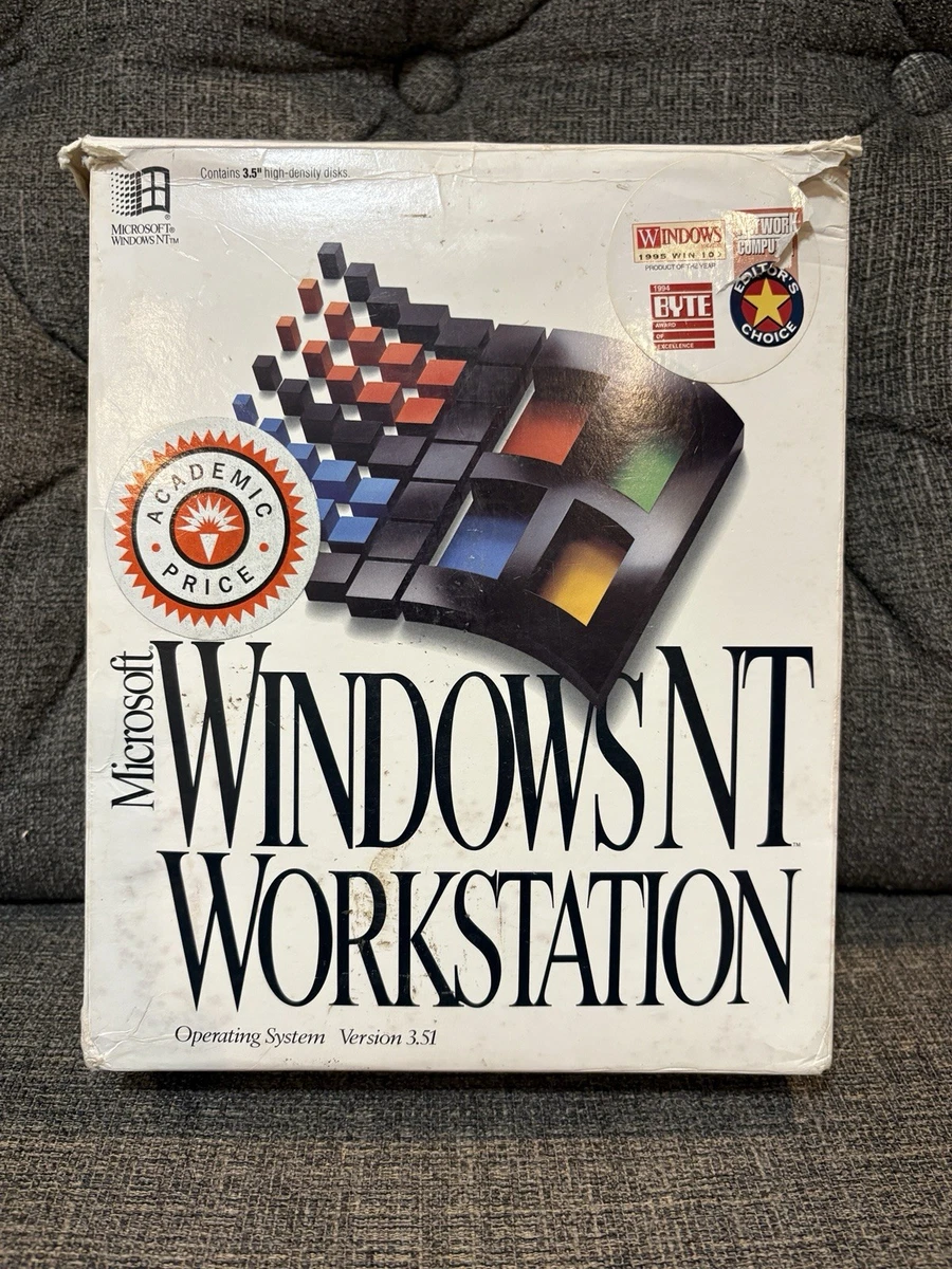 Microsoft Windows NT Operating Systems Software CDs - English